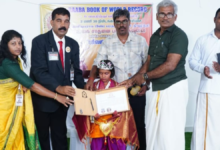 இரண்டரை மணித்தியாலங்கள் நடனமாடி உலக சாதனை படைத்த சிறுமி!