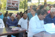 காணிகளை விடுவிக்கக்கோரி மயிலிட்டி மக்கள் ஏழாவது வெள்ளியாகவும் போராட்டம்!
