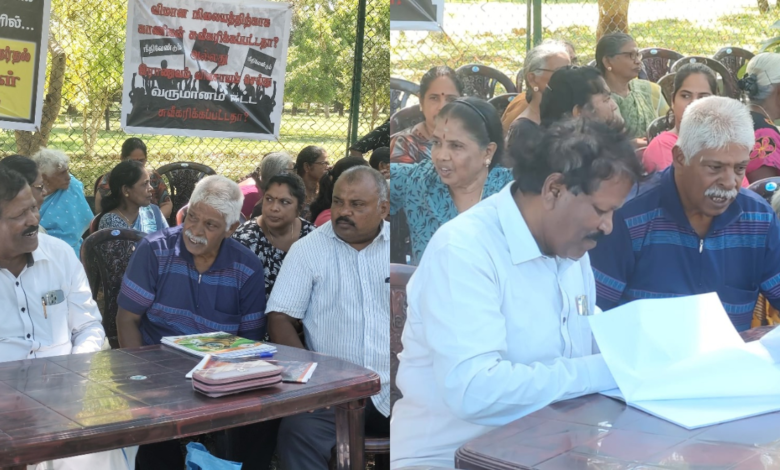 காணிகளை விடுவிக்கக்கோரி மயிலிட்டி மக்கள் ஏழாவது வெள்ளியாகவும் போராட்டம்!