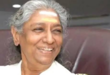 பிரபல பின்னணிப் பாடகி ஜானகியின் உடல் மக்கள் அஞ்சலிக்காக!