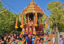 சாவகச்சேரி வாரிவனம் முத்துமாரி அம்மன் சித்திரத் தேர் வெள்ளோட்டம்!
