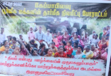 கேப்பாப்பிலவு காணி விடுவிப்பு போராட்டம் 37ஆவது நாளாக இன்றும்!