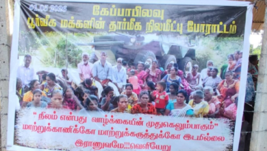 கேப்பாப்பிலவு காணி விடுவிப்பு போராட்டம் 37ஆவது நாளாக இன்றும்!
